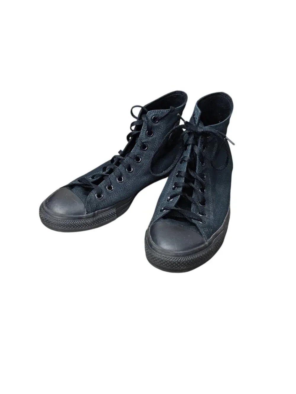 Converse Chuck Taylor All Star High-Top Sneaker Shoes Black Monochrome M10-W12 - Picture 3 of 9